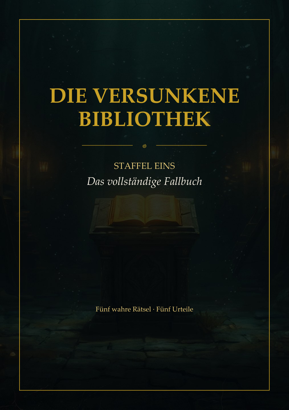 Cover: Die versunkene Bibliothek — Staffel 1, Das vollständige Fallbuch